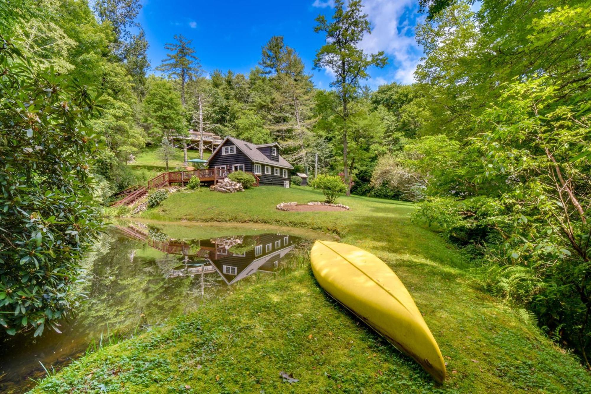 Enchanting Highlands Cottage With Pond And Falls! מראה חיצוני תמונה