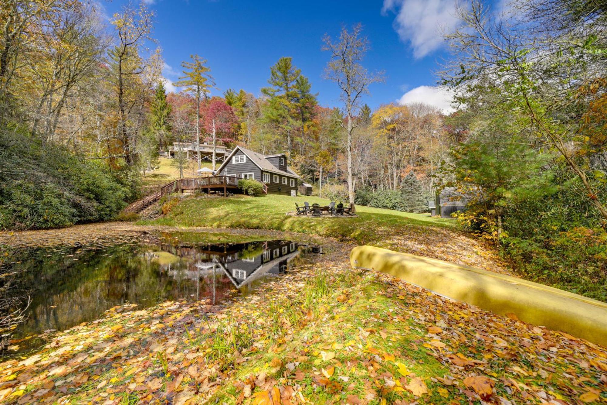 Enchanting Highlands Cottage With Pond And Falls! מראה חיצוני תמונה